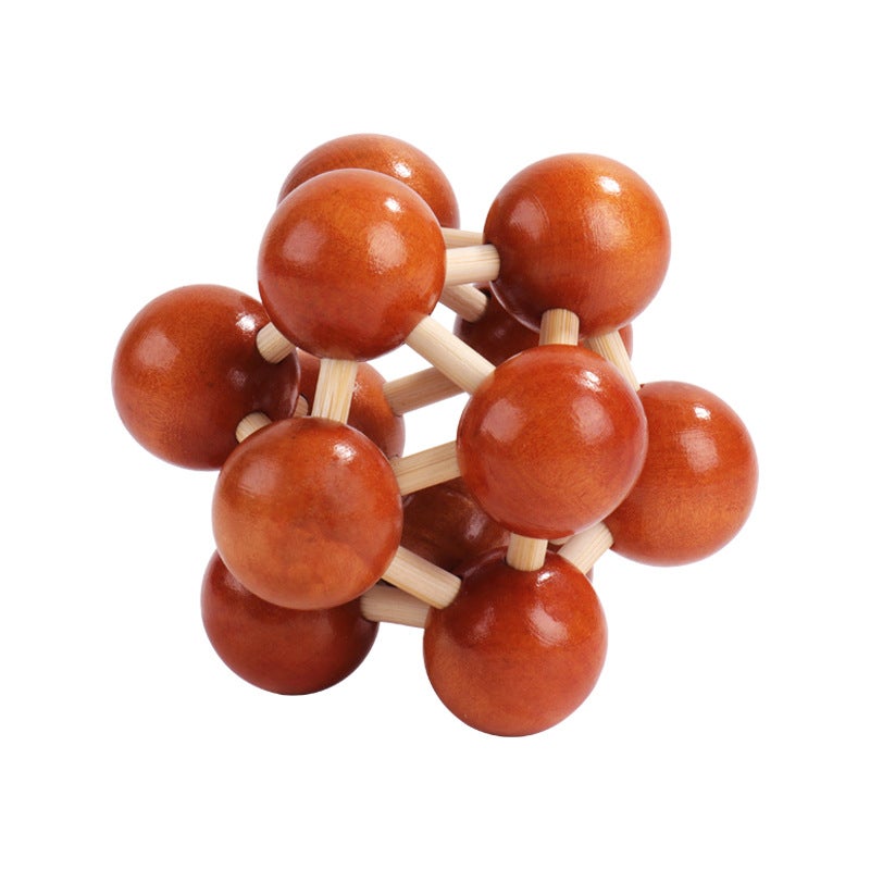 Children'S Educational Gifts Mortise And Tenon Kongming Lock Luban Lock Full Set Of Wooden Year-Old Suit Gift Toys Nostalgic - Image 1